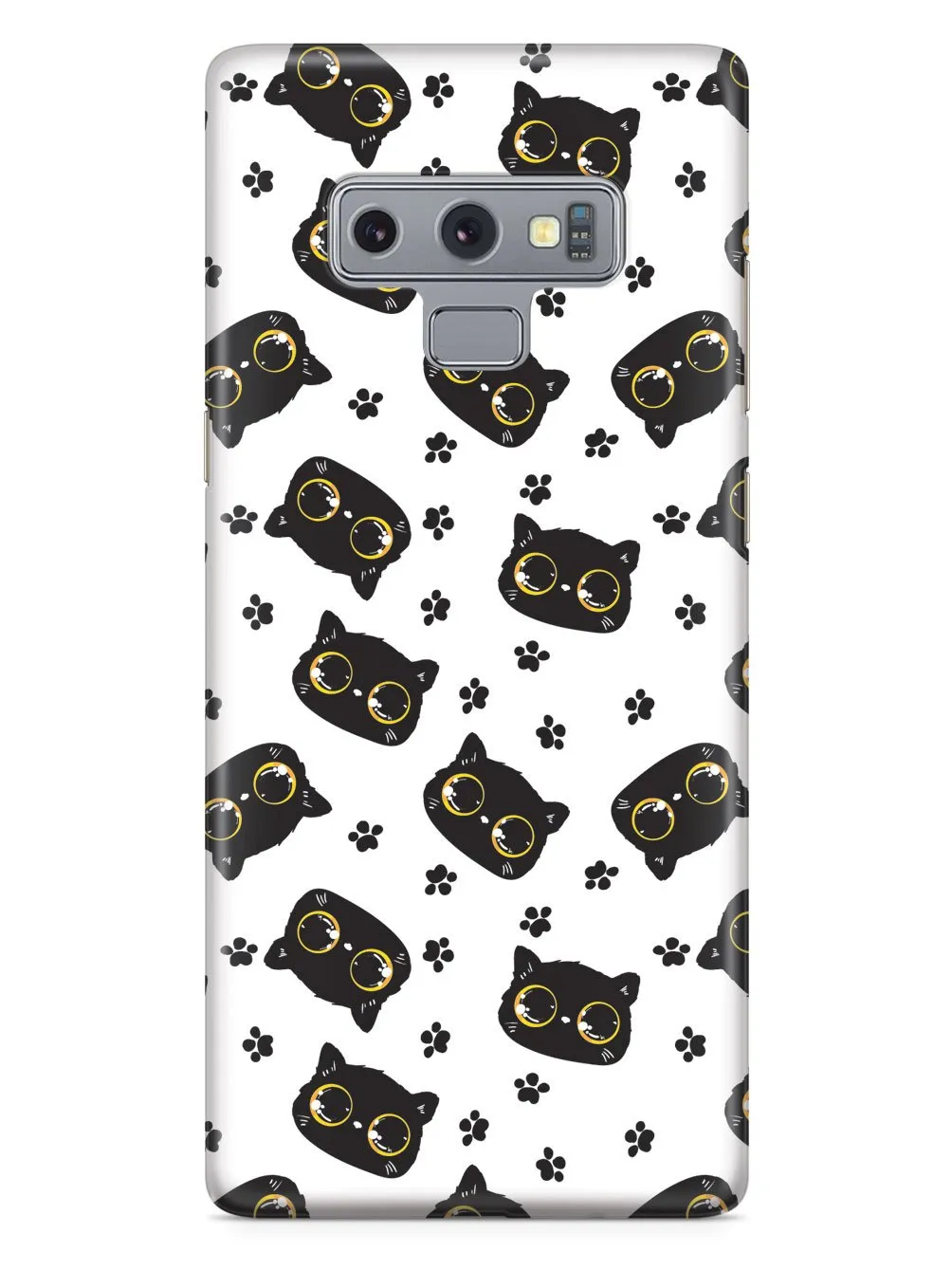 Bright Eyed Kitten Pattern - Yellow Case