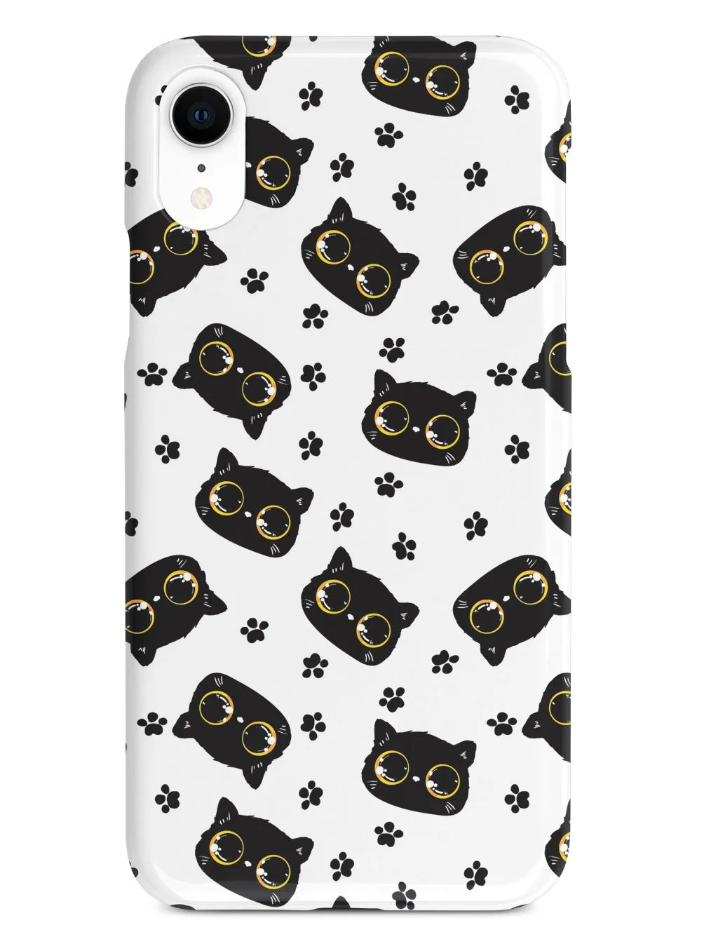 Bright Eyed Kitten Pattern - Yellow Case