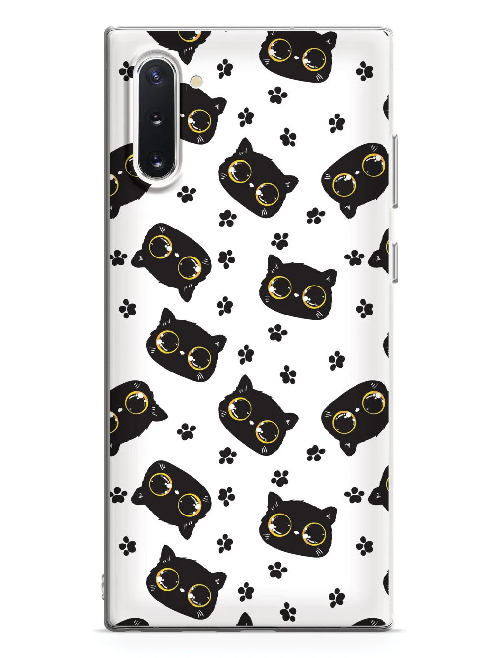 Bright Eyed Kitten Pattern - Yellow Case