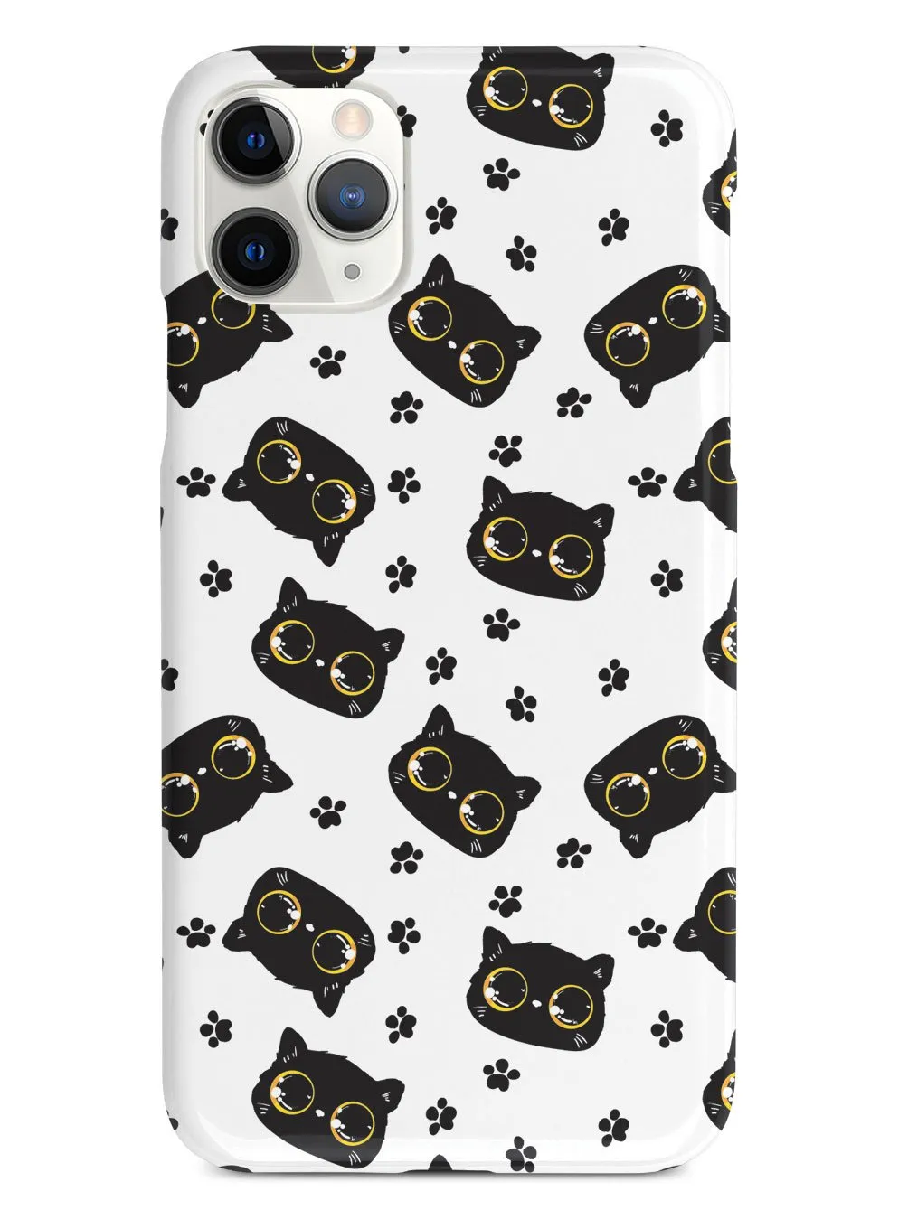 Bright Eyed Kitten Pattern - Yellow Case