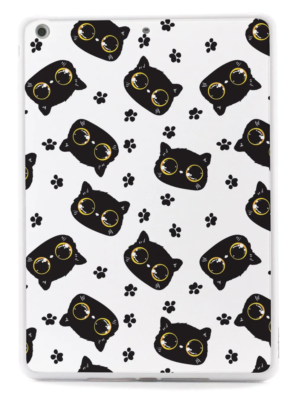 Bright Eyed Kitten Pattern - Yellow Case