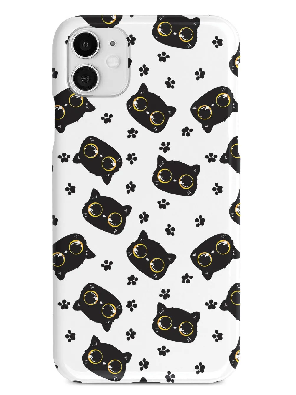 Bright Eyed Kitten Pattern - Yellow Case