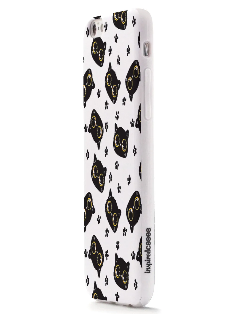 Bright Eyed Kitten Pattern - Yellow Case