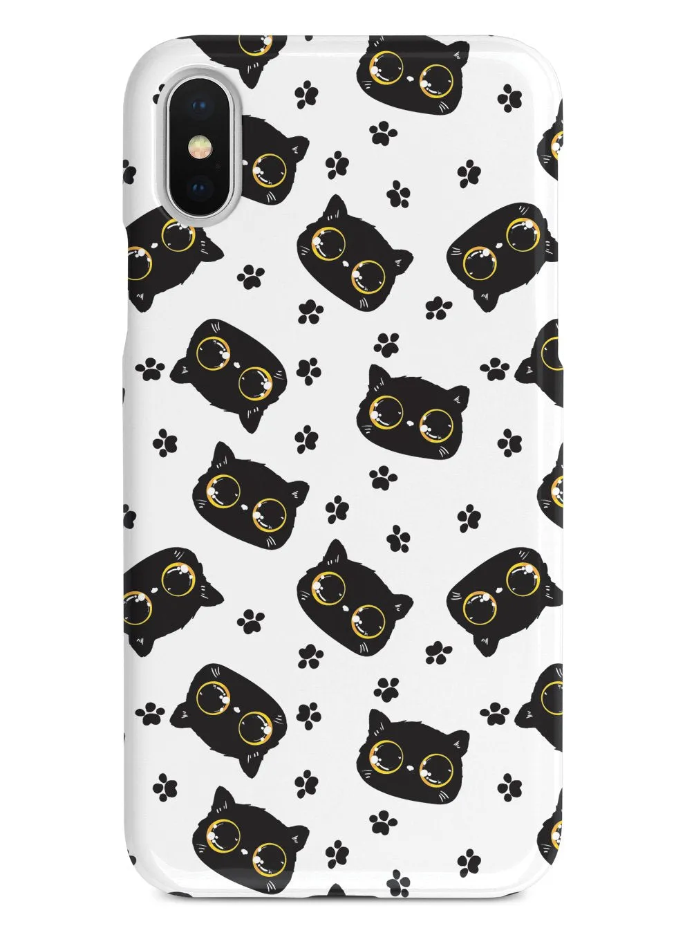 Bright Eyed Kitten Pattern - Yellow Case