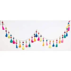 Bright Multi Colored Tassel Garland | 1ct