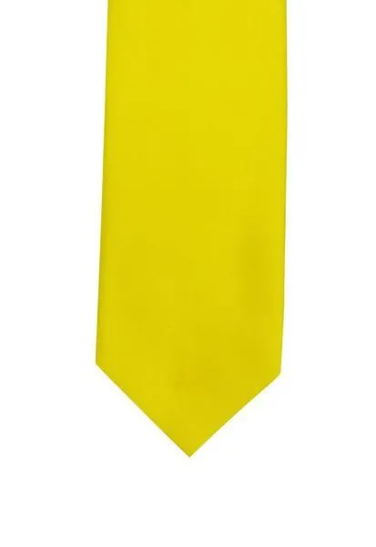 Bright Solid Yellow Tie