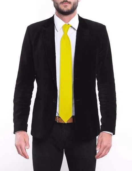 Bright Solid Yellow Tie