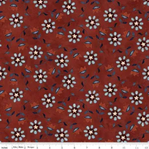 Bright Stars Floral Red Fat Quarter by Teresa Kogut | Riley Blake Designs