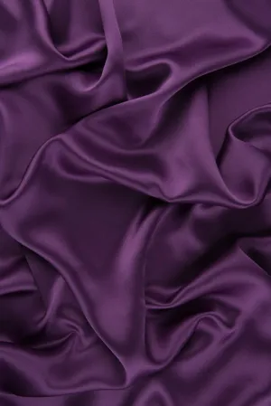 Bright Violet Charmeuse Silk Fabric