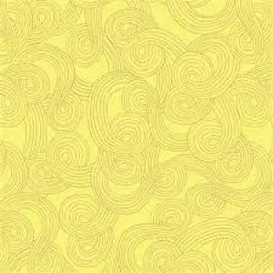 Bright World Spirals Yellow