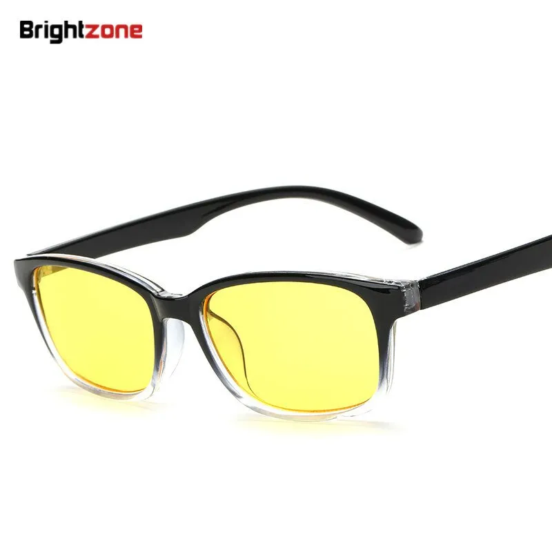 Brightzone Unisex Semi Rim Square Tr 90 Titanium Gaming Eyeglasses 5020