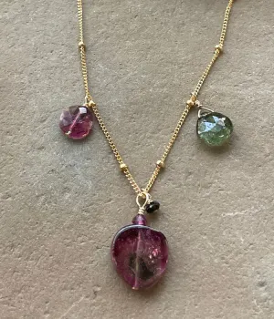 Brilliant Reflective Tourmaline Necklace