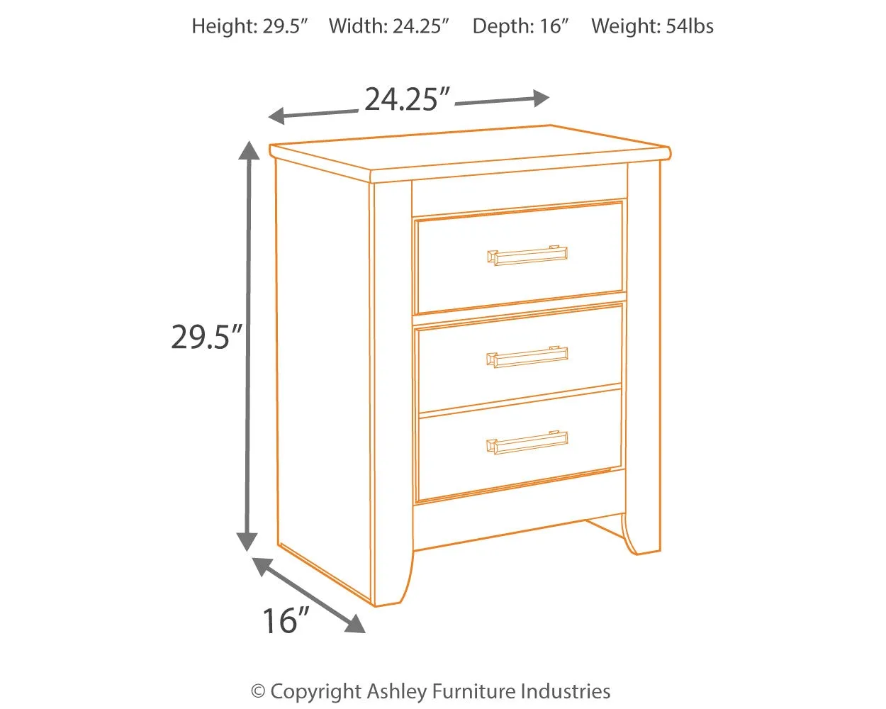 Brinxton Full Panel Bed with Mirrored Dresser and 2 Nightstands