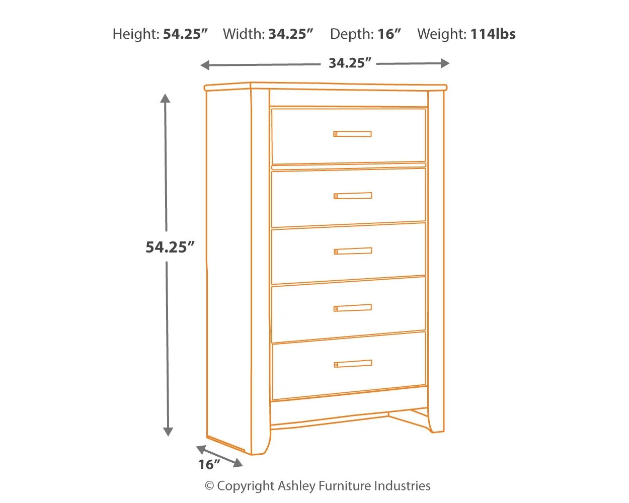 Brinxton Full Panel Headboard Bed with Mirrored Dresser, Chest and 2 Nightstands