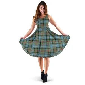 Brisbane Tartan Sleeveless Midi Womens Dress