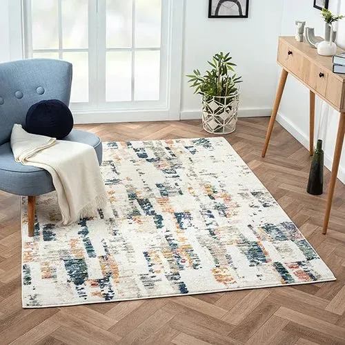 Bristol 82136CRU Cream/Blue Rug