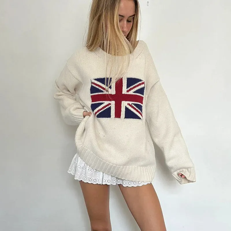 Brit Union Jack Knit Sweater