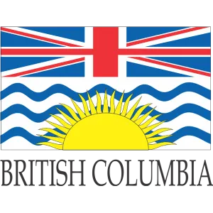 British Columbia Embroidered Flag Badge