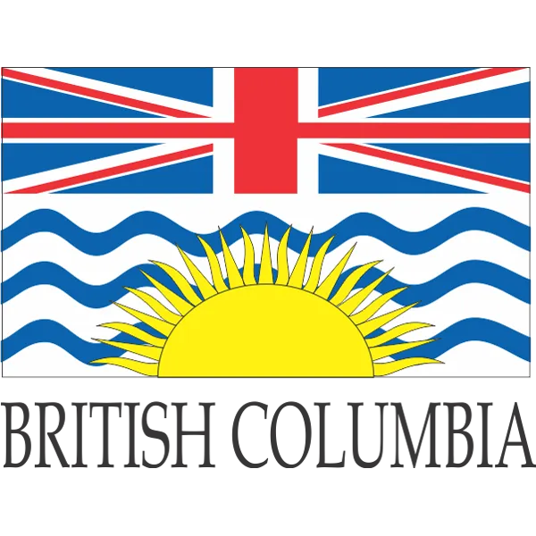 British Columbia Embroidered Flag Badge