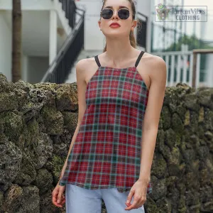 British Columbia Province Canada Tartan Loose Halter Neck Camisole