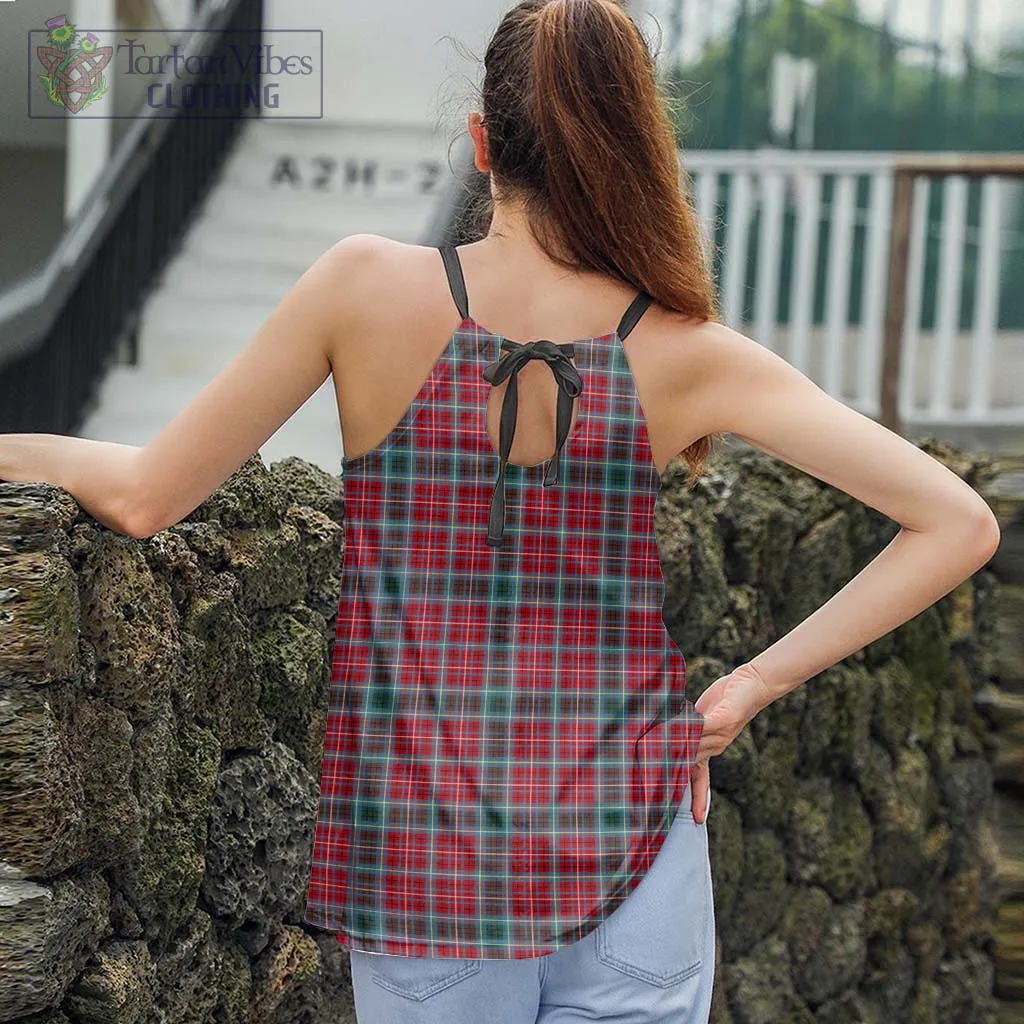 British Columbia Province Canada Tartan Loose Halter Neck Camisole