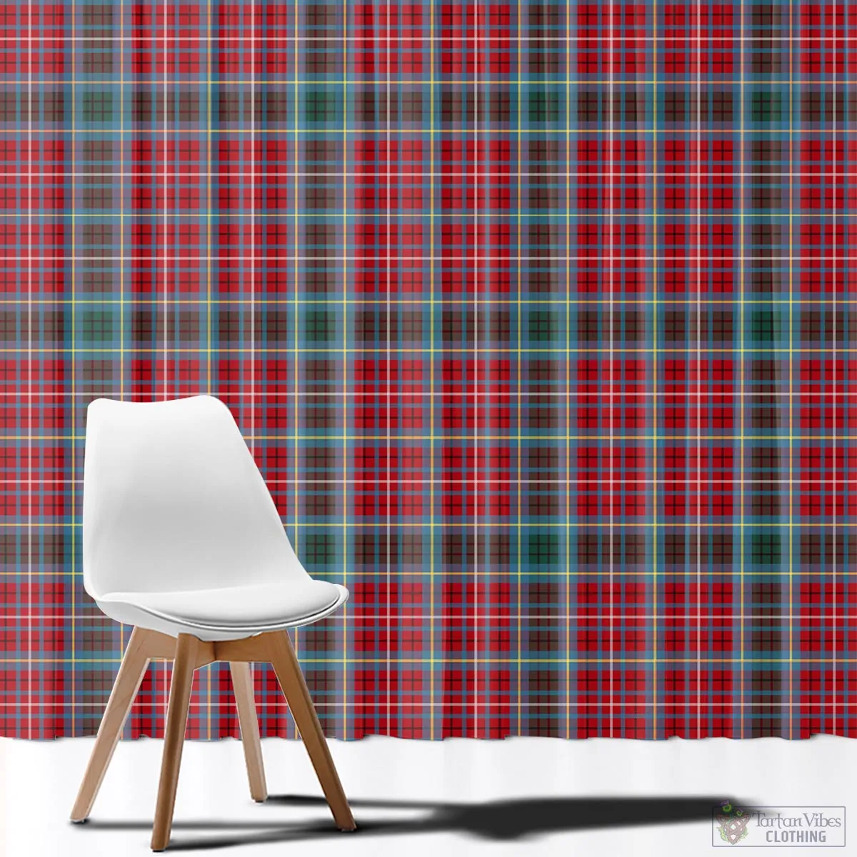 British Columbia Province Canada Tartan Window Curtain