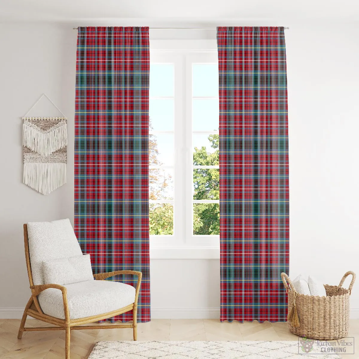 British Columbia Province Canada Tartan Window Curtain