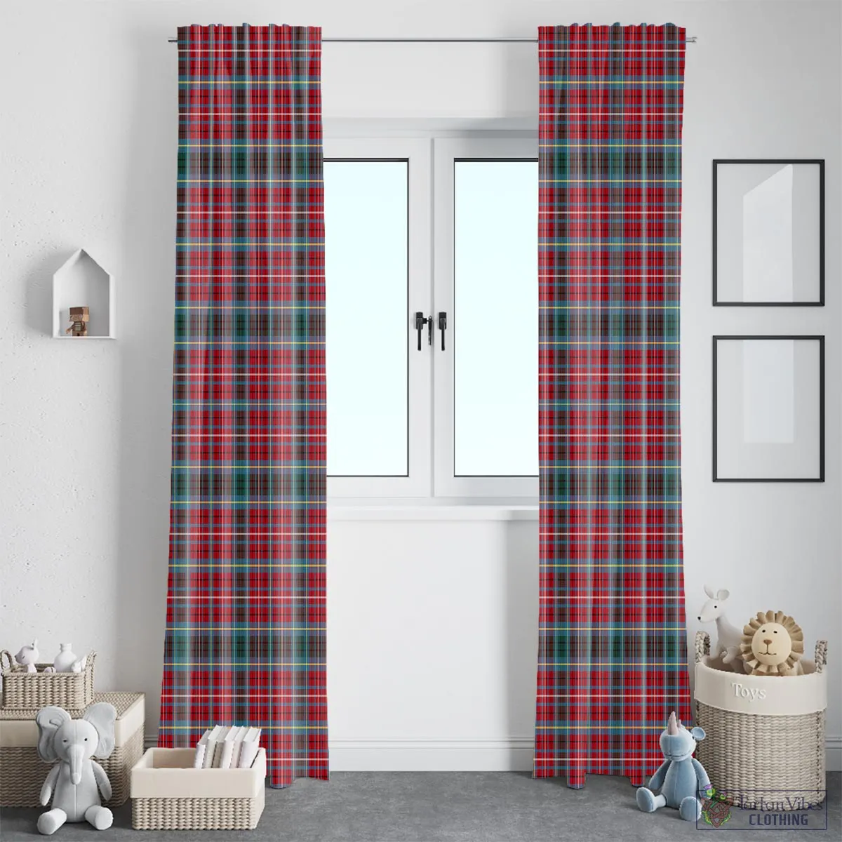 British Columbia Province Canada Tartan Window Curtain