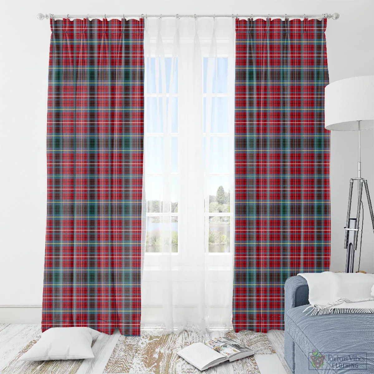 British Columbia Province Canada Tartan Window Curtain