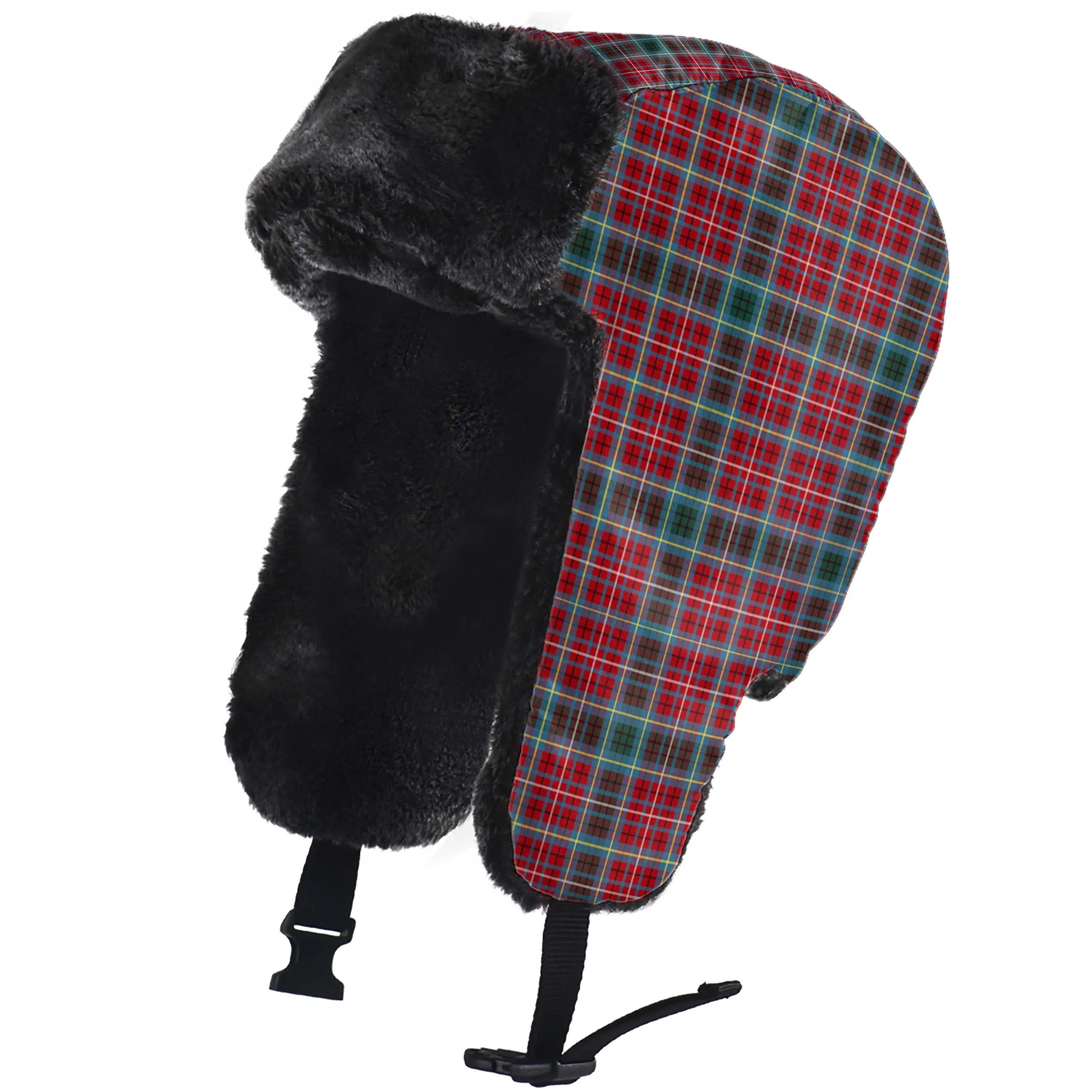 British Columbia Province Canada Tartan Winter Trapper Hat