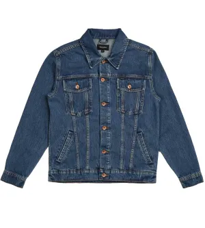 Brixton Cable Denim Jacket - Worn Indigo