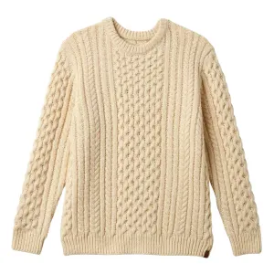 Brixton Classic Fishermans Sweater - Oatmeal