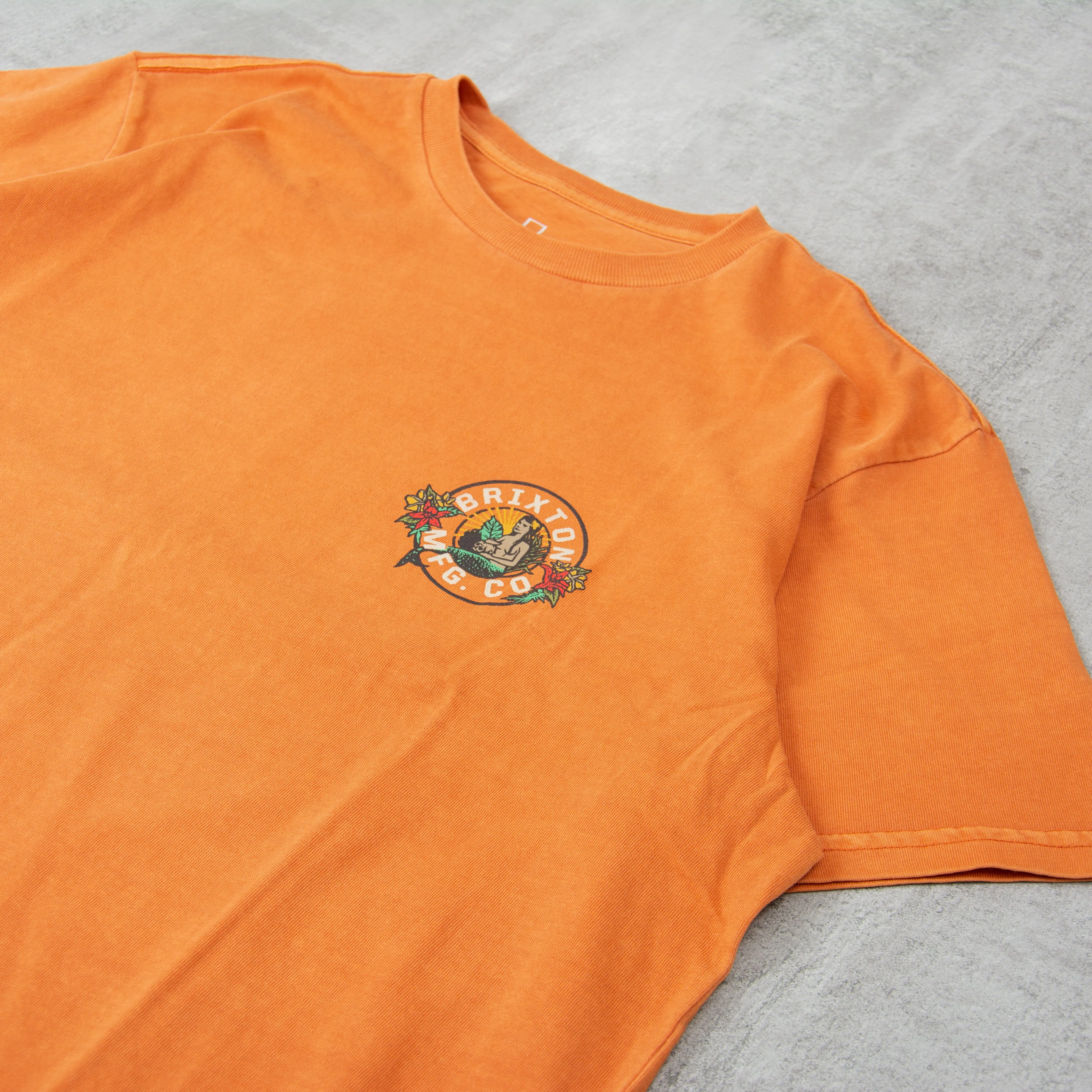 Brixton Geneva S/S Tee - Paradise Orange Worn Wash