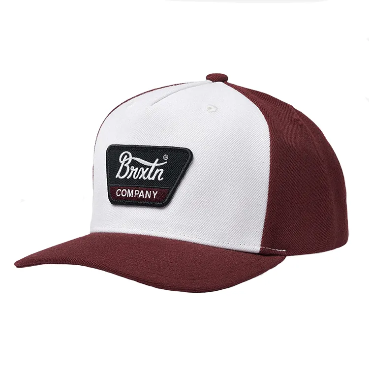 Brixton Linwood C MP Snapback - Mahogany/Off White