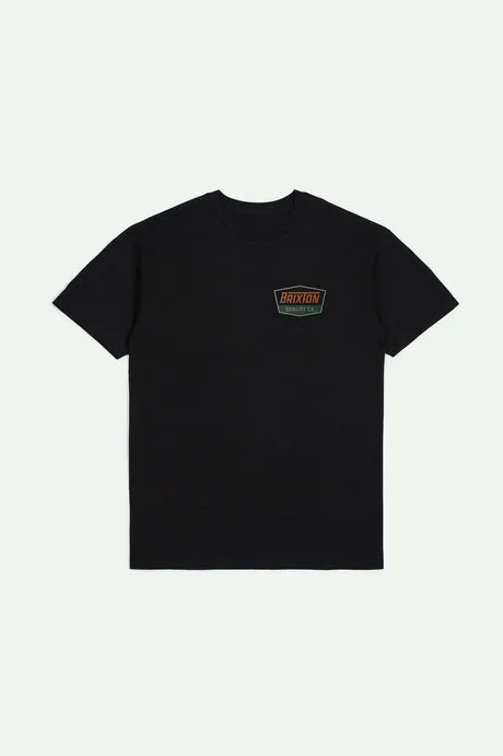 Brixton Regal S/S Standard T-Shirt - BLACK/RUST