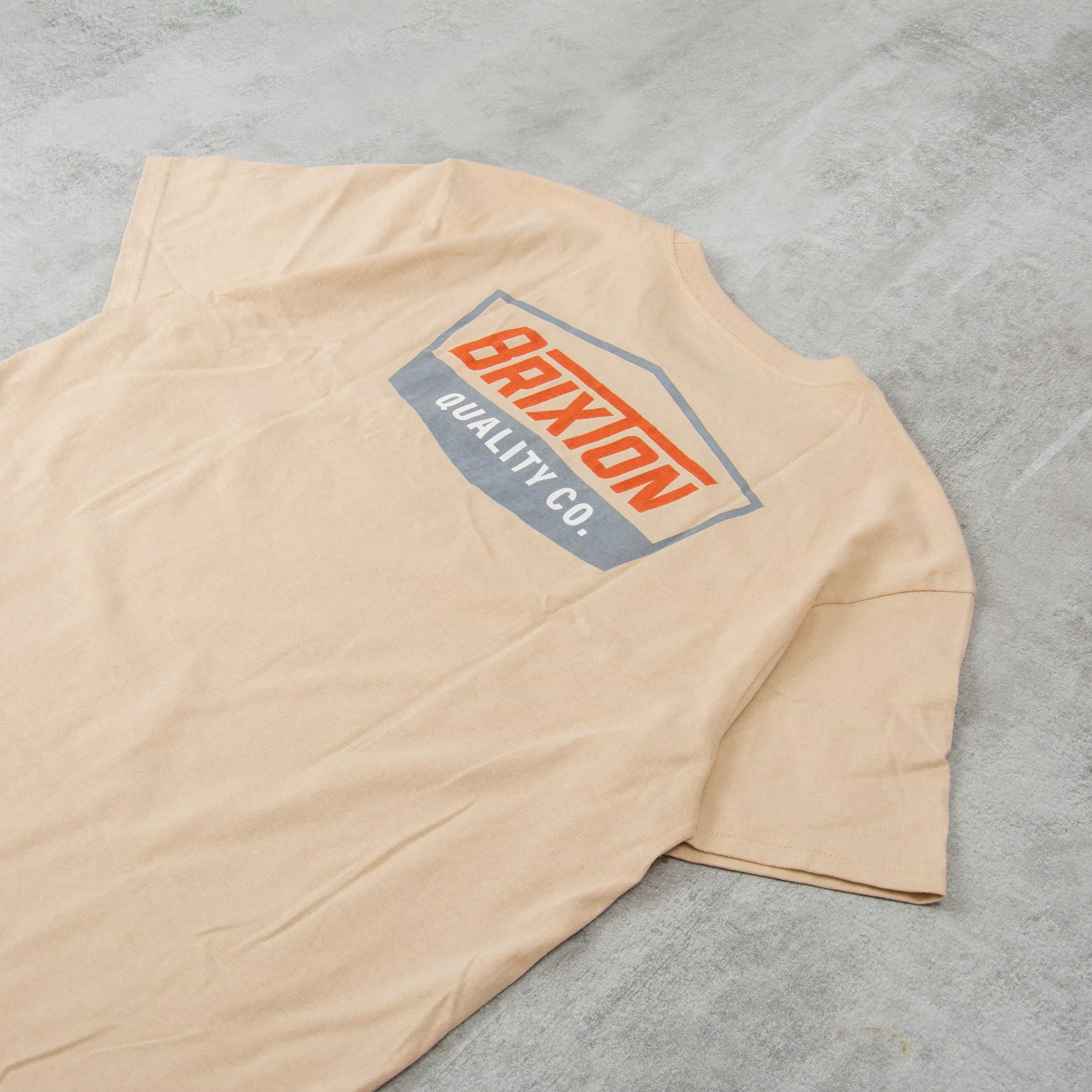 Brixton Regal S/S Tee - Cream / Barn Red