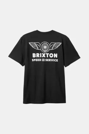 Brixton SPOKE S/S STANDARD T-SHIRT - BLACK