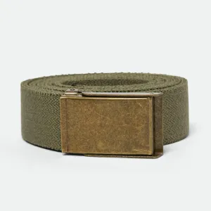 BRIXTON STRETCH WEB BELT OLIVE