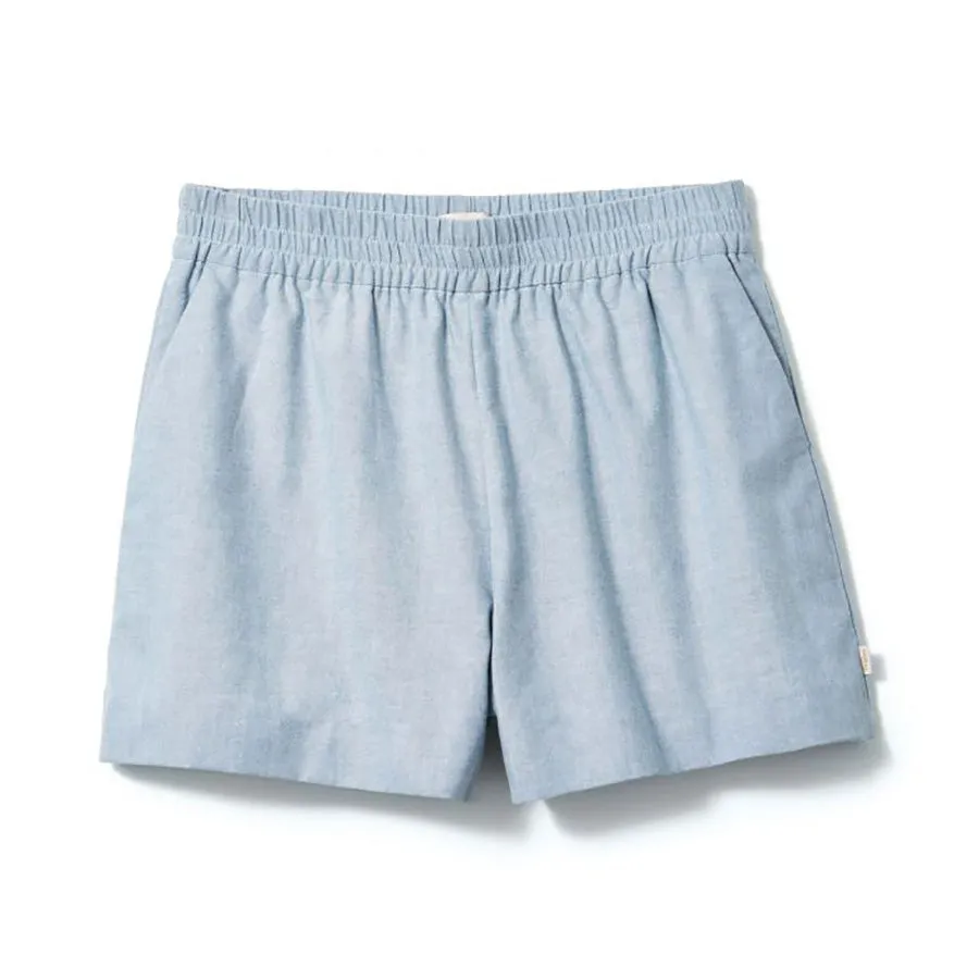 Brixton Women's Kearny Short Light Blue Chambray