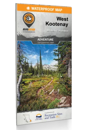 BRMB West Kootenay BC Waterproof Map-3rd