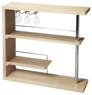 Broadway Modern Bar Cabinet in Light Brown  2664280