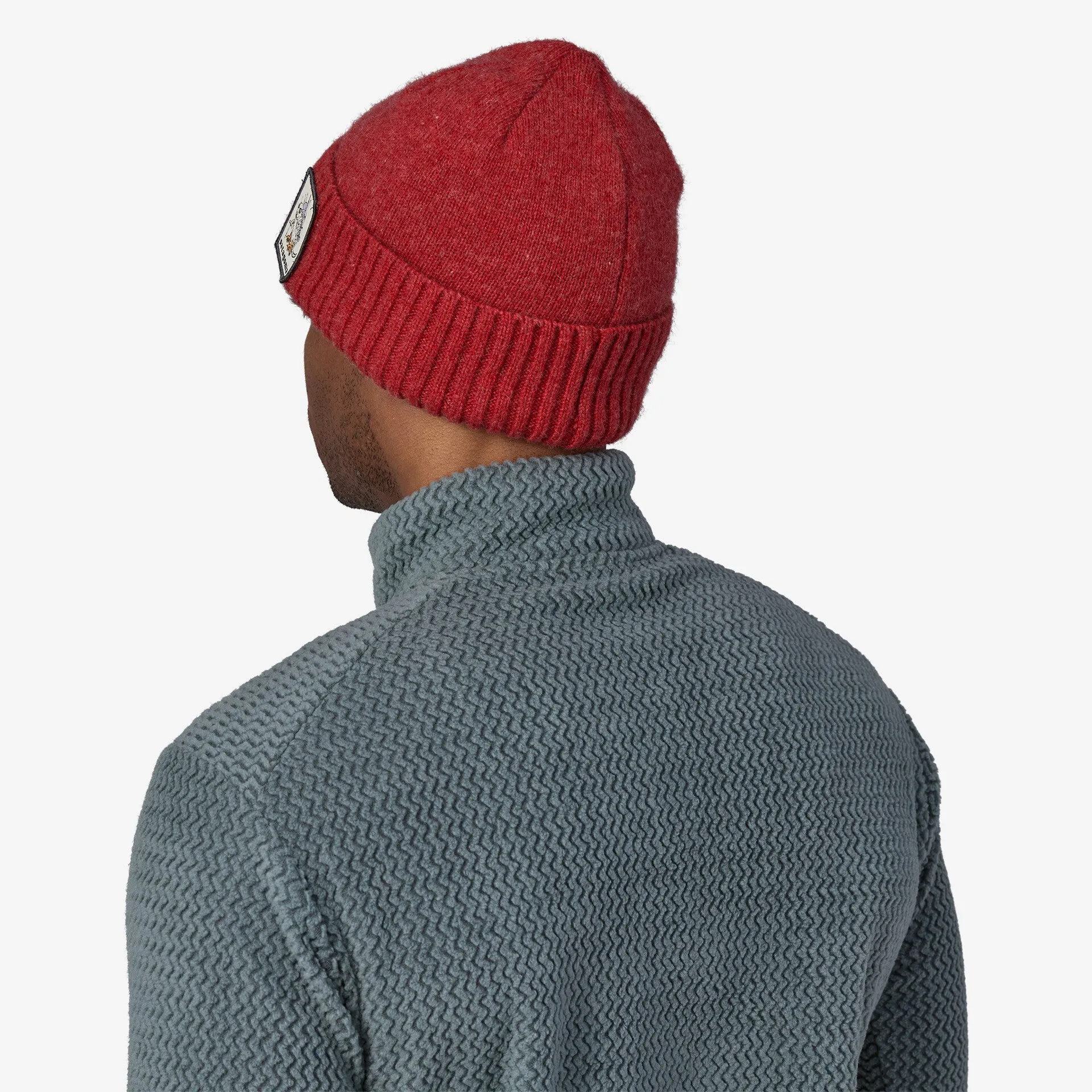 Brodeo beanie hat Patagonia, red