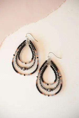 Brodie Beaded Teardrop Dangle | Multicolored Beaded Earring