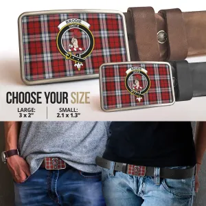 Brodie Dress Tartan Belt Buckles with Family Crest