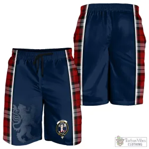 Brodie Dress Tartan Men's Shorts with Family Crest and Lion Rampant Vibes Sport Style