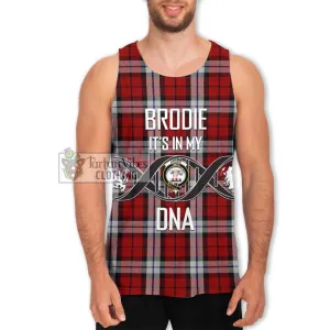 Brodie Dress Tartan Men's Tank Top with Family Crest DNA In Me Style