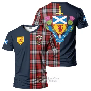 Brodie Dress Tartan T-Shirt Alba with Scottish Lion Royal Arm Half Style