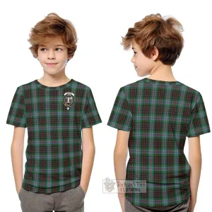 Brodie Hunting Tartan Kid T-Shirt with Family Crest