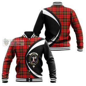 Brodie Modern Tartan Baseball Jacket with Family Crest Circle Style