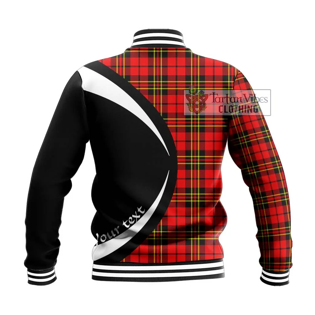 Brodie Modern Tartan Baseball Jacket with Family Crest Circle Style